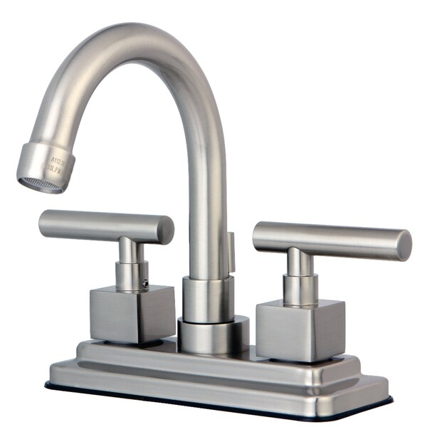 Kingston Brass KS8668CQL Claremont 4" Centerset Bathroom Faucet W/ Brass Pop-Up, Nickl KS8668CQL - main